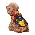 thumbnail image 5 of Fotbe Dinosaurs in Space Print Small Dog Sweater Hoodies Pet Grey Hooded Soft Fleece Sweatshirts with Pocket Fall Winter Puppy Cat Sweaters Warm Clothes-Medium, 5 of 7