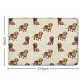 thumbnail image 5 of Dachshund Footprint Flannel Non Slip Door Rugs,Washable Door Mats Indoor,Decorative Door Mats,Dirt-Resistant and Absorbent Doormat for Entrance,Bedroom,Kitchen,Bathroom,23.5x16in(60x40cm), 5 of 5