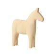 thumbnail image 3 of Modern Minimalist Wooden Horse Decor - Creative Wood Horse Statue Ornament for Home Living Room TV Stand Coffee Table Decor, Rustic Wooden Horse Figurine for Indoor Desktop Art Decor Gift, Beige, 3 of 7