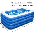 thumbnail image 6 of Inflatable Swimming Pool, 70x55x29 inch Inflatable Pool, Family Pool, Summer Water Party, Kids, Outdoor, Garden, Backyard (A 70x55x29in), 6 of 6