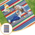 thumbnail image 1 of Lksixu Couverture Jetée en Molleton Nappe Chemin de Table Couverture Tissée Multifonctionnelle Couverture de Conditionnement Couverture de Camping Couverture de Pique-Nique Convient pour la Maison l'Extérieur l'École le Bureau Couverture pour Canapé Sofa Lit, 1 of 7