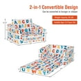 thumbnail image 3 of Gymax 2 in 1 Kids Convertible Sofa Children Flip-out Chair Lounger Couch Sleeper, 3 of 10