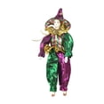 thumbnail image 2 of Muñeca arlequín, decoración de Halloween, con cabeza y de , colección para mesa de fiesta en casa, regalo de cumpleaños, 2 of 8