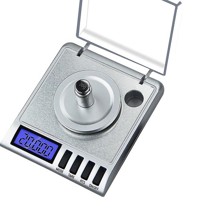 Báscula digital inteligente de alta precisión Smart Weigh Gem20 de 20 x 0,001 g. Ideal para pesar piedras preciosas, joyas y otros objetos de valor.