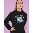 thumbnail image 2 of Cute Unicorn Head With Flowers Hoodie Women -Image by Shutterstock, Female Large, 2 of 4