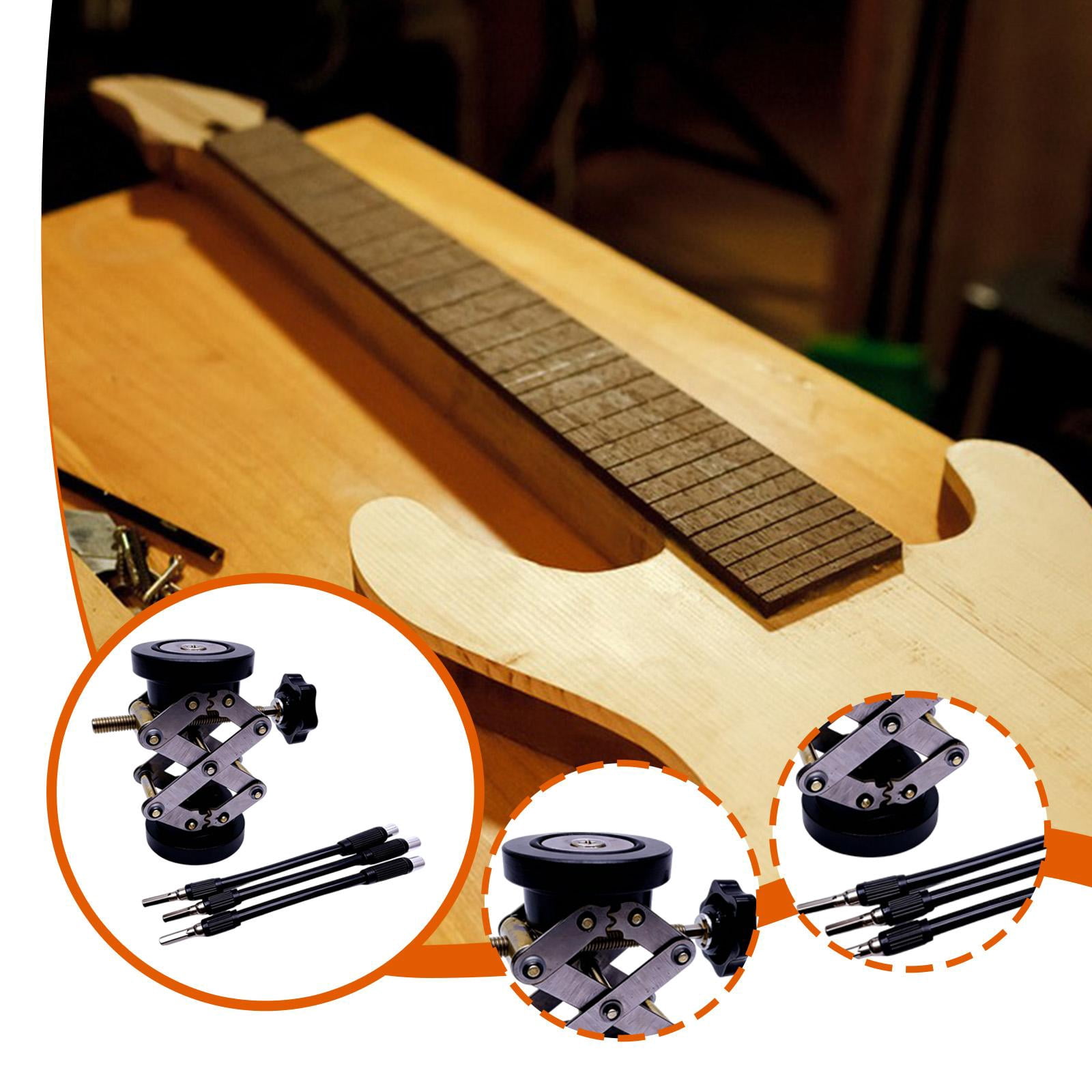 Guitar Brace Repair Jack Tool Telescoping Jack Luthier Guitar Tool Adjustable Metal for Instrument Restoration Workshop