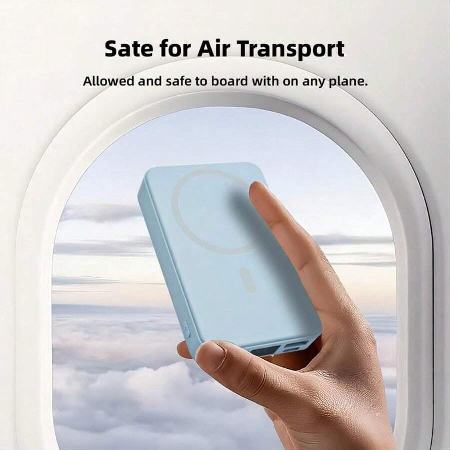 Fast Charging Magnetic Wireless Power Bank QJL 10000mAh Wireless Portable Charger With USB-C Cable Battery Pack Compatible With IPhone 16/15/14/13/12/Pro Series Valentine's Day Gift