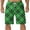 Green, variant on Kovlvoll Mens Shorts Summer Plus Size Casual Elastic Waist Drawstring Wide Leg Comfy Half Pajama Pants