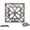 Silver With Black, variant on Comfify Silver With Black Cast Iron Trivet – Square 6.5"×6.5" – Rubber Feet