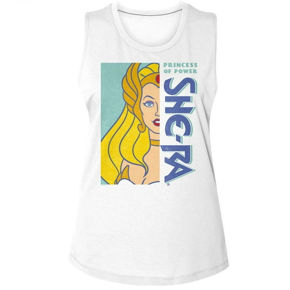 Masters Of The Universe She Ra Crop White Women's Muscle Tank Top T-Shirt