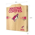 thumbnail image 3 of Arizona Coyotes Logo Dart Board Cabinet Set with 6 Steel Tip Darts, 3 of 7