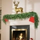 thumbnail image 5 of Adornos navideños, regalos navideños, plantas verdes de ratán de imitación navideñas, decoración navideña para exteriores e interiores, plantas artificiales de ratán para colgar en la pared, ratán de, 5 of 6