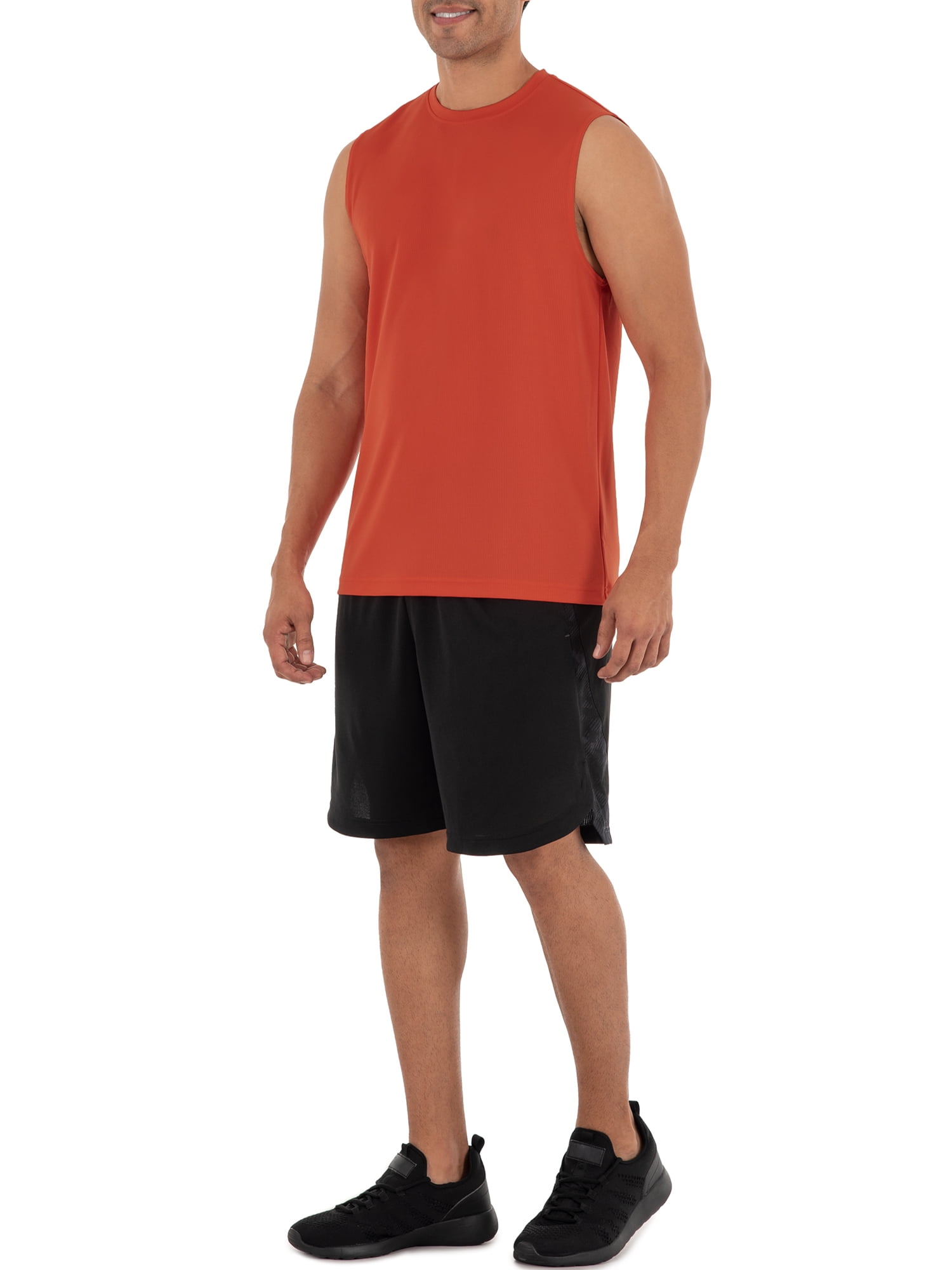 Athletic Works Men's and Big Men's Quick Dry Muscle Tee, up to 5XL