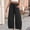 Black, variant on JFGHDG Womens Polka Dot Wide Leg Pants Summer Boho Beach Vacation Elastic Waist Palazzo High Waist Casual Lounge Pants with Pockets Beige L