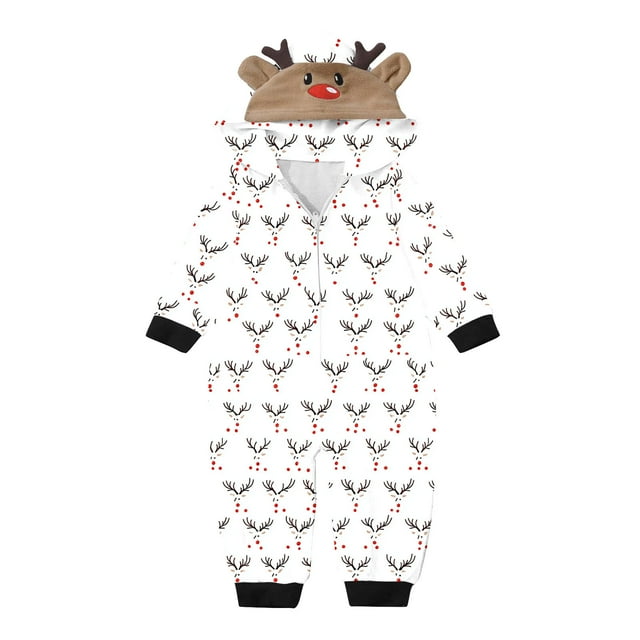Combinaison Assortie pour Enfant, Imprimé, Manches Longues, Combinaison pour les Vacances en Famille, Pyjama Assorti