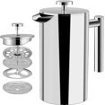 thumbnail image 1 of Coffee Maker - Double-walled Stainless Steel - Coffee Maker - French Coffee Press - Coffee Pot - French Press System With Stainless Steel Filter, 1 of 4