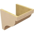 thumbnail image 5 of 12"W x 12"D x 12"H Wide Garner Rough Cedar Woodgrain TimberThane Corbel, Primed Tan, 5 of 6
