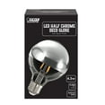 thumbnail image 2 of Feit Electric 4.5 Watt 27K Soft White G25 Bulb Shape Silver LED E26 Medium Base Dimmable, 2 of 2