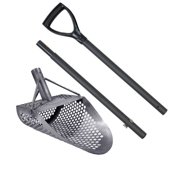 Dune Scoops Stainless Steel 2.0mm Shovel for Digging/10mm Hexahedron Holes and Carbon Fiber Rod with Handle
