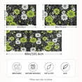 thumbnail image 2 of Yayeee Pillowcase Standard Size Set of 2 Satin Wrinkle Resistant Pillow Case, White Flower Pattern, 2 of 8