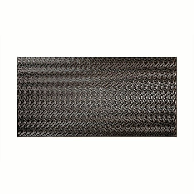 FASÄDE Easy Installation Current Smoked Pewter Wall Panel (4' x 8' Panel)