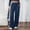 (Fashion 34)Navy, variant on Women's Corduroy Straight Leg Pants Soft Chenille Winter Trousers with Pockets Warm Lounge Pants for Fall Winter