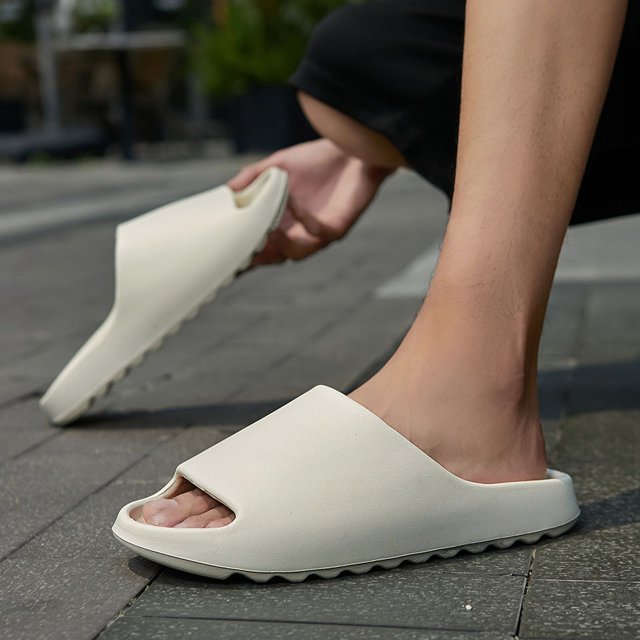 Pantuflas de coco para hombres y mujeres, pantuflas de suela gruesa con sensación de estiércol para hombres y mujeres, pantuflas de playa para parejas al aire libre