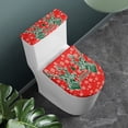 thumbnail image 3 of HELLHERO Christmas Toilet Lid Cover & Toilet Seat Covers with Stretch Elastic Fabric for Non-Slip, Stays in Place, 3 of 8