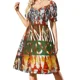 thumbnail image 1 of Vestido Metamorfosis de manga corta, vestido de mujer, vestidos de mujer, ropa de mujer, 1 of 7