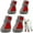 Red[4PC], variant on Bxaolu Dog Shoes for Small Dogs, Breathable Dog Boots Paw Protector for Hot Pavement Summer, Dog Booties with Reflective Strips Rugged Anti-Slip Sole for Hardwood Floors Outdoor Walking