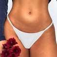 thumbnail image 1 of HUPOM Ladies Underwear Girls Underwear Thong Leisure Tie Seamless Waistband White S, 1 of 1