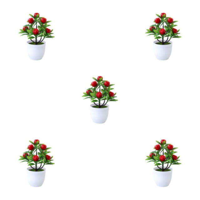relayinert Artificial Potted Plants For Any Purpose Versatile And Reliable Home Decor Artificial Plant apples 5Set