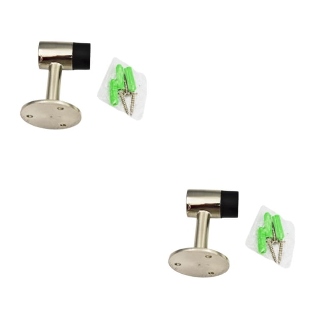 Cateissary Tope de puerta de aleación de zinc, protector de almohadilla protectora, puertas anticolisión, tope de puerta, Hardware para oficina, Como se muestra 2Conjunto
