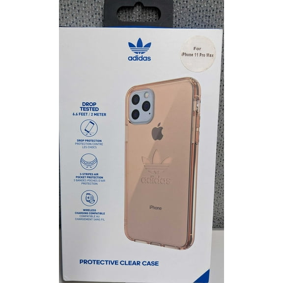 Adidas Protective Clear Case for Apple iPhone 11 Pro Max Translucent Pink