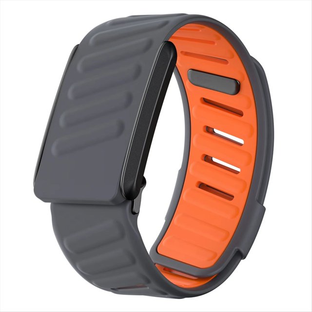 Pulsera Deportiva Flexible de Repuesto, Suave Al Tacto y Resistente Al Sudor, Compatible con para la Pulsera Deportiva 4.0, Gris Oscuro y Naranja.