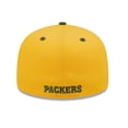 thumbnail image 4 of Men's New Era  Gold/Green Green Bay Packers Flipside 2Tone 59FIFTY Fitted Hat, 4 of 5