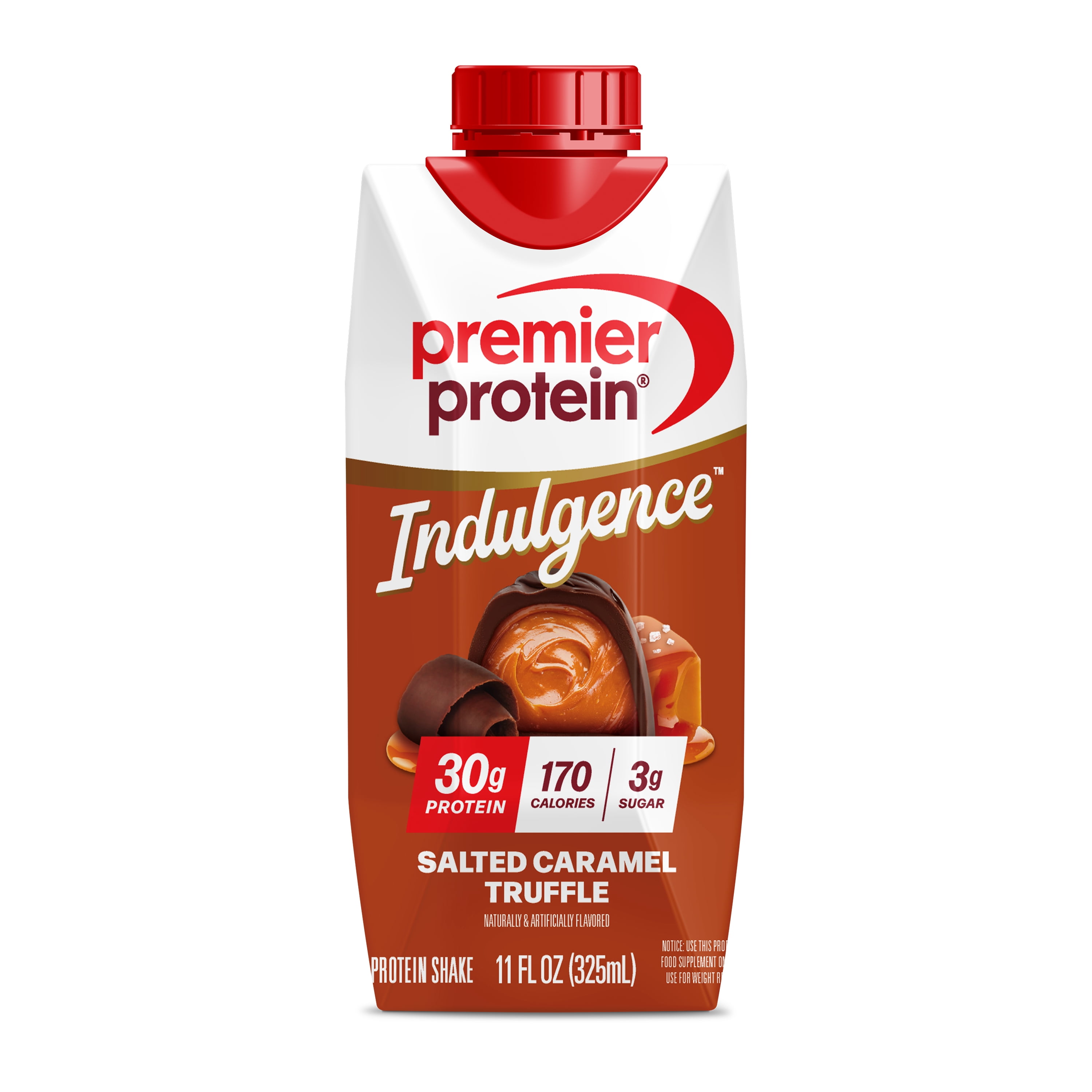 Premier Protein Indulgence Protein Shake, Salted Caramel Truffle, 30g Protein, 11 fl oz, 4 Ct