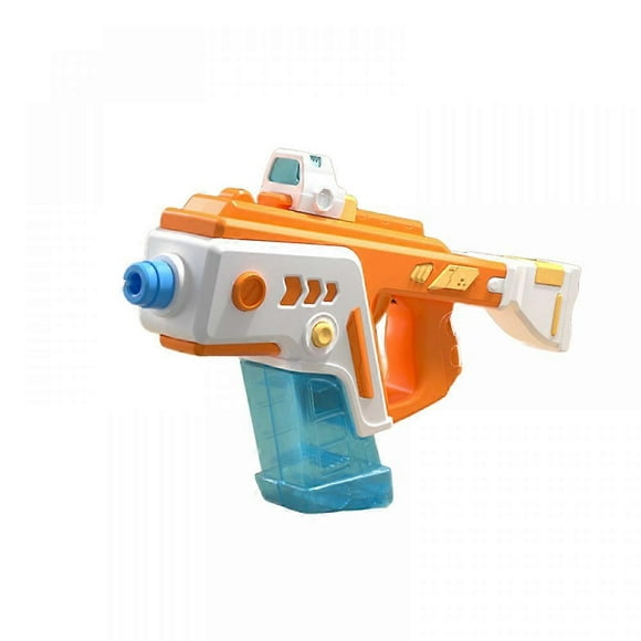 Automatic summer electric toy water toy induction water-absorbing high-tech burst water play beach outdoor water fight toys (orange)
