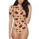thumbnail image 1 of Fotbe Thanksgiving Turkey and Pumpkin Body de Mujer con Cuello Redondo y Mangas Cortas, Sin Mangas Ajustado, Suave, Cómodo y Básico-Small, 1 of 7