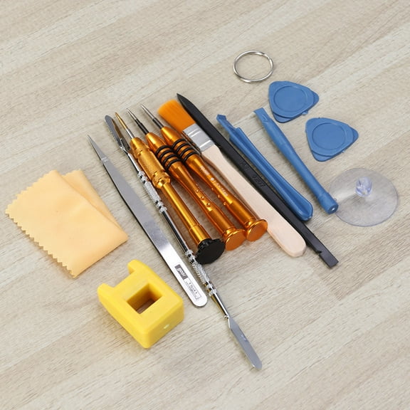 SASABAXI 15Pcs Magnetic Repair Tool Kit for Phone Battery Replacement and Cleaning 8.66 x 4.52 x 0.78 inch