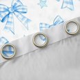 thumbnail image 4 of Castle Fairy Cute Bow-Tie Curtains Pack Of 2 (42X84 Each) for Children Girls,Stars Print Curtains Blackout,Geometric Grid Plaid Bedroom Curtains,Lightweight Room Decor, 4 of 6