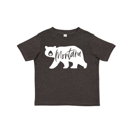 

Inktastic Montana White Bear Silhouette Gift Toddler Boy or Toddler Girl T-Shirt