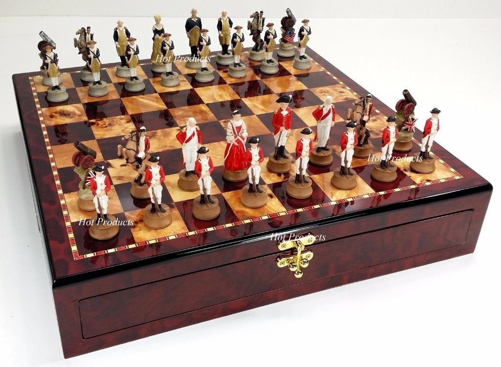 Real Brass Metal Black Gold Staunton Bridled Knight Chess Set