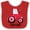 Red and White, variant on Inktastic Farming Red Tractor Farm Baby Boys or Girls Baby Bib