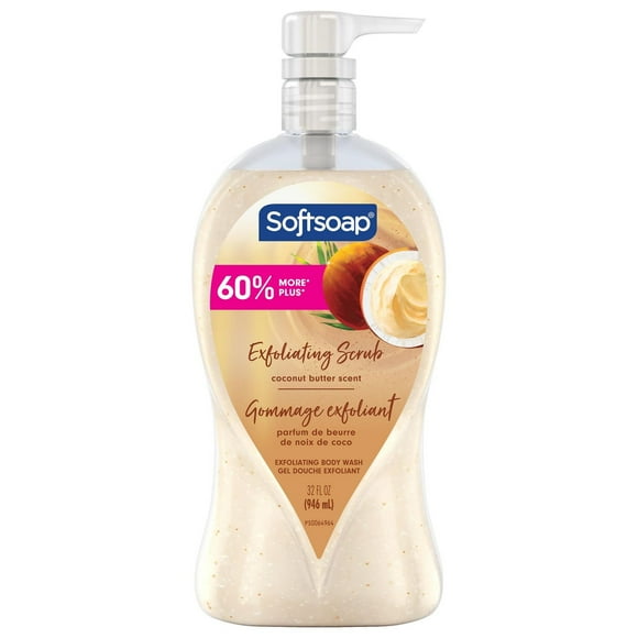 Gel douche exfoliant Softsoap Body Coconut Butter Scrub 946 mL
