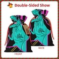 thumbnail image 2 of Pofeuu Rex Dinosaur With Sunglasses Print Burlap Bags with Drawstrings Drawstring Gift Bags Pouch Bag for Thankgiving Birthday Party Gift Wrapping Treats and Party Favors-Small, 2 of 9
