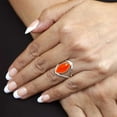 thumbnail image 5 of Natural Carnelian Ring 925 Sterling Silver Handmade Jewelry, 5 of 10