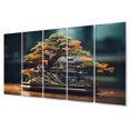 thumbnail image 2 of Designart "Bonsais Wisdom Asian beauty VII" Asian Metal Wall Art Set, 2 of 5