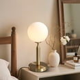 thumbnail image 6 of KCO Lighting Modern Gold Metal Table Lamp Golden Indoor Standing Light Mid Century Bedside Table Lamp, 6 of 8