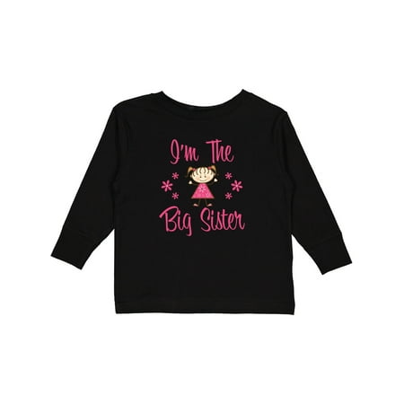 

Inktastic The Big Sister Gift Toddler Toddler Girl Long Sleeve T-Shirt